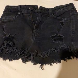 Black Aeropostale high waisted shorts size 4